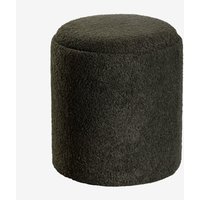 Sklum - Pouf mit Tablett und Aufbewahrung in Chenille Ø39 cm Berkeleni Grün Salbei - Grün Salbei von SKLUM