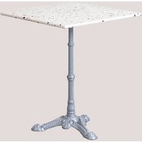 Quadratischer Bartisch aus Terrazzo (60x60 cm) Volutto Grau - Grau - Sklum von SKLUM