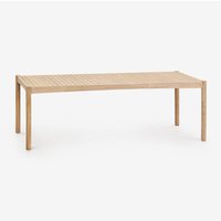 Rechteckiger Gartentisch aus Akazienholz Karvia 220 x 100 cm Helles Akazienbraun - Sklum von SKLUM