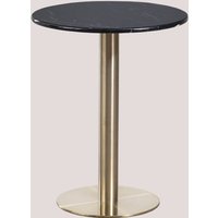 Runder Bartisch aus Cosmopolitan Marmor Ø60 cm Champagner-Gold Schwarz - Ø60 cm Champagner-Gold Schwarz - Sklum von SKLUM