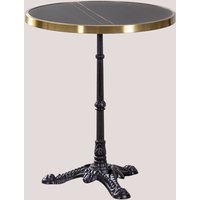 Runder Bartisch in Gres Venezia Black Schwarz - Sklum von SKLUM