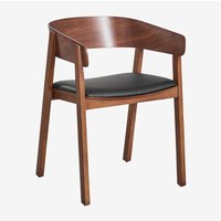 SKLUM 2er-Pack Olsen-Esszimmerstühle aus Holz Braun Dark von SKLUM