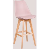 SKLUM 2er-Pack hohe Hocker 75 cm mit Kissen in Kunstleder Nordic Rosa Haselnuss SKLUM 2er-Pack hohe Hocker 75 cm mit Kissen in Kunstleder Nordic Rosa Haselnuss von SKLUM