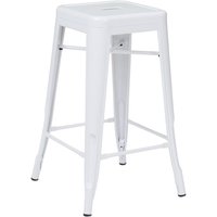 SKLUM 2er-Pack stapelbare Barhocker aus Stahl Lix Weiss ↑65 cm von SKLUM