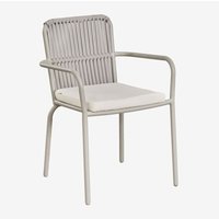 SKLUM 2er-Pack stapelbare Esszimmerstühle mit Armlehnen aus Alberta-Aluminium Smoky Grün SKLUM 2er-Pack stapelbare Esszimmerstühle mit Armlehnen aus Alberta-Aluminium Smoky Grün von SKLUM