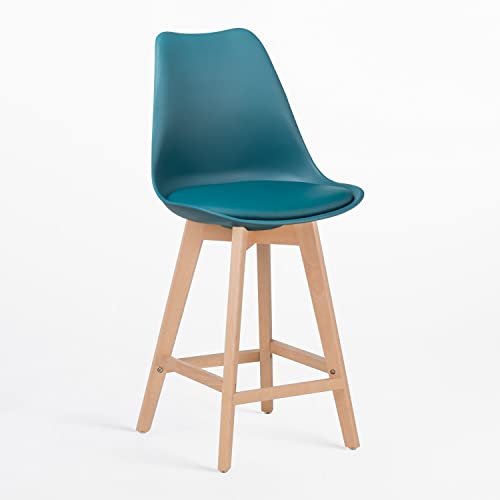 SKLUM 2er Set Barhocker 67 cm Nordic Meerblau von SKLUM