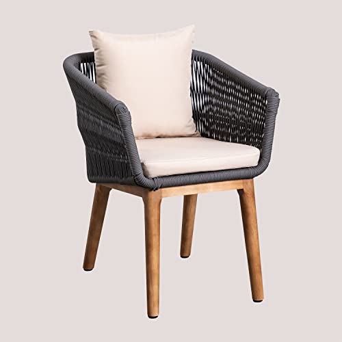 SKLUM 2er Set Gartenstühle Barker Grau Anthrazit SKLUM 2er Set Gartenstühle Barker Grau Anthrazit von SKLUM