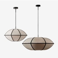 SKLUM 2er-Set Patraix Leinen-Deckenlampen Schwarz SKLUM 2er-Set Patraix Leinen-Deckenlampen Schwarz von SKLUM