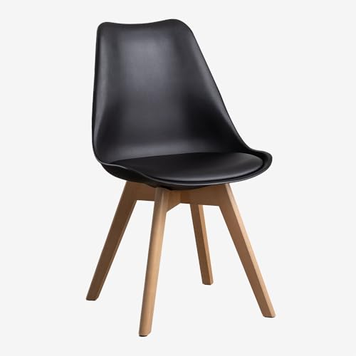 SKLUM 2er Set Stühle Nordic Schwarz von SKLUM