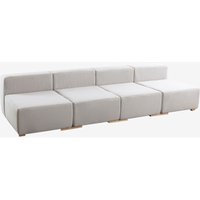 4-teiliges modulares Sofa Robert Cremebeige - Cremebeige - Sklum von SKLUM