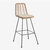 SKLUM 4er-Pack Barhocker aus synthetischem Rattan Gouda Natural Natürlich ↑75 cm Schwarz SKLUM 4er-Pack Barhocker aus synthetischem Rattan Gouda Natural Natürlich ↑75 cm Schwarz von SKLUM