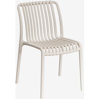 SKLUM 4er-Pack stapelbare Gartenstühle Wendell aus Polypropylen Beige Tapioca von SKLUM