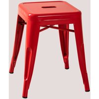 SKLUM 4er-Pack stapelbare niedrige Hocker 45 cm aus Stahl Lix Rot von SKLUM