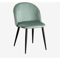 SKLUM 4er Set Esszimmerstühle aus Samt Kana Grün Tanne Schwarz SKLUM 4er Set Esszimmerstühle aus Samt Kana Grün Tanne Schwarz von SKLUM