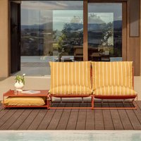 SKLUM Amaro 2-teiliges modulares Gartenset mit Sofa und umwandelbarem Beistelltisch Honiggelb - Rot Acryl SKLUM Amaro 2-teiliges modulares Gartenset mit Sofa und umwandelbarem Beistelltisch Honiggelb - Rot Acryl von SKLUM