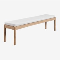 SKLUM Bank 180 cm aus Akazienholz und gepolstert Karvia Helles Akazienbraun SKLUM Bank 180 cm aus Akazienholz und gepolstert Karvia Helles Akazienbraun von SKLUM
