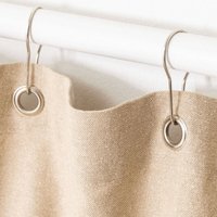 Vorhang 140x260 cm aus Baumwolle Ardy Beige Leinen - Sklum von SKLUM