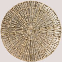 Sklum - Dekorativer Teller aus Bambus Yinka Ø35 cm - Ø35 cm Ø35 cm von SKLUM