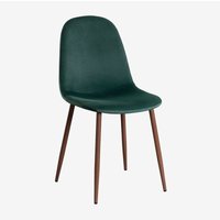 SKLUM Esszimmerstuhl aus Samt Glamm GRÜN JUNGLE Dunkles Holz SKLUM Esszimmerstuhl aus Samt Glamm GRÜN JUNGLE Dunkles Holz von SKLUM