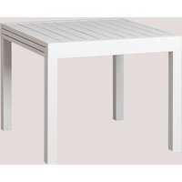 Sklum - Gartentisch 90-180x90 cm ausziehbar Aluminium Starmi Rote Dachziegel von SKLUM