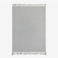 SKLUM Karierte Decke aus Baumwollchiffon (185 x 125 cm) Eloi Eiszeitliches Grau von SKLUM