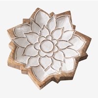 Kolding Taschentablett aus Mangoholz Weißes Vintage-Holz - Sklum Kolding Taschentablett aus Mangoholz Weißes Vintage-Holz - Sklum von SKLUM