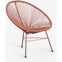 SKLUM Neuer Acapulco-Sessel aus Stahl und synthetischem Korbgeflecht Rote Dachziegel SKLUM Neuer Acapulco-Sessel aus Stahl und synthetischem Korbgeflecht Rote Dachziegel von SKLUM
