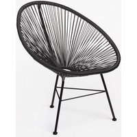 SKLUM Neuer Acapulco-Sessel aus Stahl und synthetischem Korbgeflecht Schwarz SKLUM Neuer Acapulco-Sessel aus Stahl und synthetischem Korbgeflecht Schwarz von SKLUM