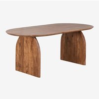 SKLUM Ovaler Esstisch aus Akazienholz (200x100 cm) Bedum Esche braun - Esche braun von SKLUM
