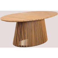 SKLUM Ovaler Gartentisch aus Akazienholz (200x110 cm) Mura Akazie Braun - Akazie Braun von SKLUM