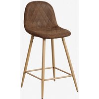 SKLUM Packung mit 2 hohen Hockern aus Glamm-Kunstleder ↑65 cm Kaffee Diamond Natürliches Holz SKLUM Packung mit 2 hohen Hockern aus Glamm-Kunstleder ↑65 cm Kaffee Diamond Natürliches Holz von SKLUM