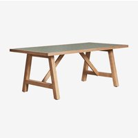 SKLUM Rechteckiger Gartentisch aus Dubai-Akazienholz Dunkelgrün 200 x 100 cm SKLUM Rechteckiger Gartentisch aus Dubai-Akazienholz Dunkelgrün 200 x 100 cm von SKLUM