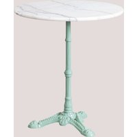 SKLUM Runder Bartisch aus Moka-Marmor Grüne Paradiesinsel Ø70 cm von SKLUM