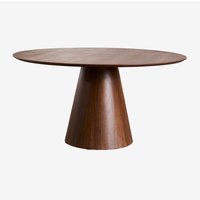 SKLUM Runder Esstisch aus Holz Aura Ø150 cm Walnuss Furnier SKLUM Runder Esstisch aus Holz Aura Ø150 cm Walnuss Furnier von SKLUM