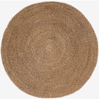 SKLUM Runder Naturjute-Teppich (Ø145 cm) Drak Ø145 cm Jute von SKLUM