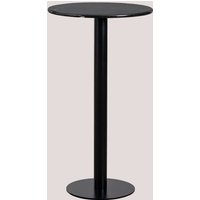 SKLUM Runder Stehtisch aus Marmor (Ø60 cm) Rocher Schwarzer Marmor von SKLUM