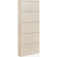 SKLUM Schuhregal Logan aus Stahl Beige Tapioca 5 Türen von SKLUM