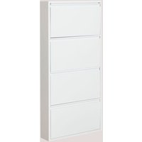 SKLUM Schuhregal Logan aus Stahl Weiss 4 Türen SKLUM Schuhregal Logan aus Stahl Weiss 4 Türen von SKLUM