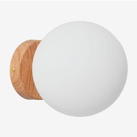 SKLUM Uvol Traditionelle Wandleuchte aus Edelstahl mit Kristallkugel Braun Natur von SKLUM