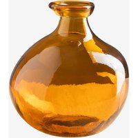 SKLUM Vase aus recyceltem Glas 18 cm Jound Gelber Bernstein - Gelber Bernstein von SKLUM