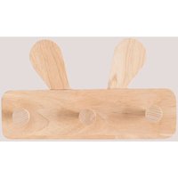 SKLUM Wandgarderobe aus Holz Buny Style Kids Braun Natur SKLUM Wandgarderobe aus Holz Buny Style Kids Braun Natur von SKLUM