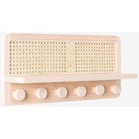 SKLUM Wandgarderobe mit Ablage aus Rattan Riley Natürlich &x2194&xFE0E 60 cm von SKLUM