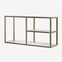 SKLUM Wandregal aus Glas und Stahl Amelia Mattgold von SKLUM