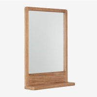 SKLUM Wandspiegel rechteckig 50x70 cm mit Ablage aus Teakholz Mazure Teakholz SKLUM Wandspiegel rechteckig 50x70 cm mit Ablage aus Teakholz Mazure Teakholz von SKLUM