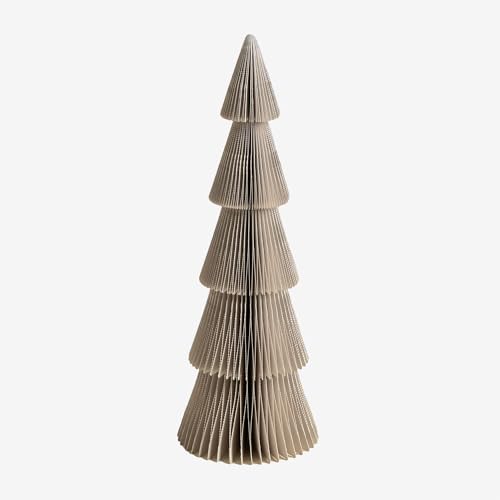 SKLUM Weihnachtsbaum aus Papier Jesper Beige Leinen ↑29,5 cm von SKLUM