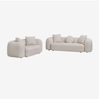 SKLUM Wohnzimmer-Set mit modularem 3-Sitzer-Sofa und 2-Sitzer-Sofa in Coco Chenille SKLUM Wohnzimmer-Set mit modularem 3-Sitzer-Sofa und 2-Sitzer-Sofa in Coco Chenille von SKLUM