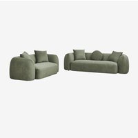 SKLUM Wohnzimmer-Set mit modularem 3-Sitzer-Sofa und 2-Sitzer-Sofa in Coco Chenille von SKLUM