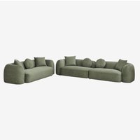 SKLUM Wohnzimmerset mit 2-teiligem Modulsofa und 3-Sitzer-Sofa in Coco Chenille SKLUM Wohnzimmerset mit 2-teiligem Modulsofa und 3-Sitzer-Sofa in Coco Chenille von SKLUM