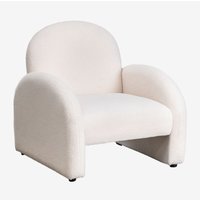 Sklum - Sessel aus Chenilla Gema Weiß - Weiß von SKLUM