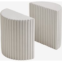 Set mit 2 Buchstützen aus Morbel-Zement - Sklum Set mit 2 Buchstützen aus Morbel-Zement - Sklum von SKLUM